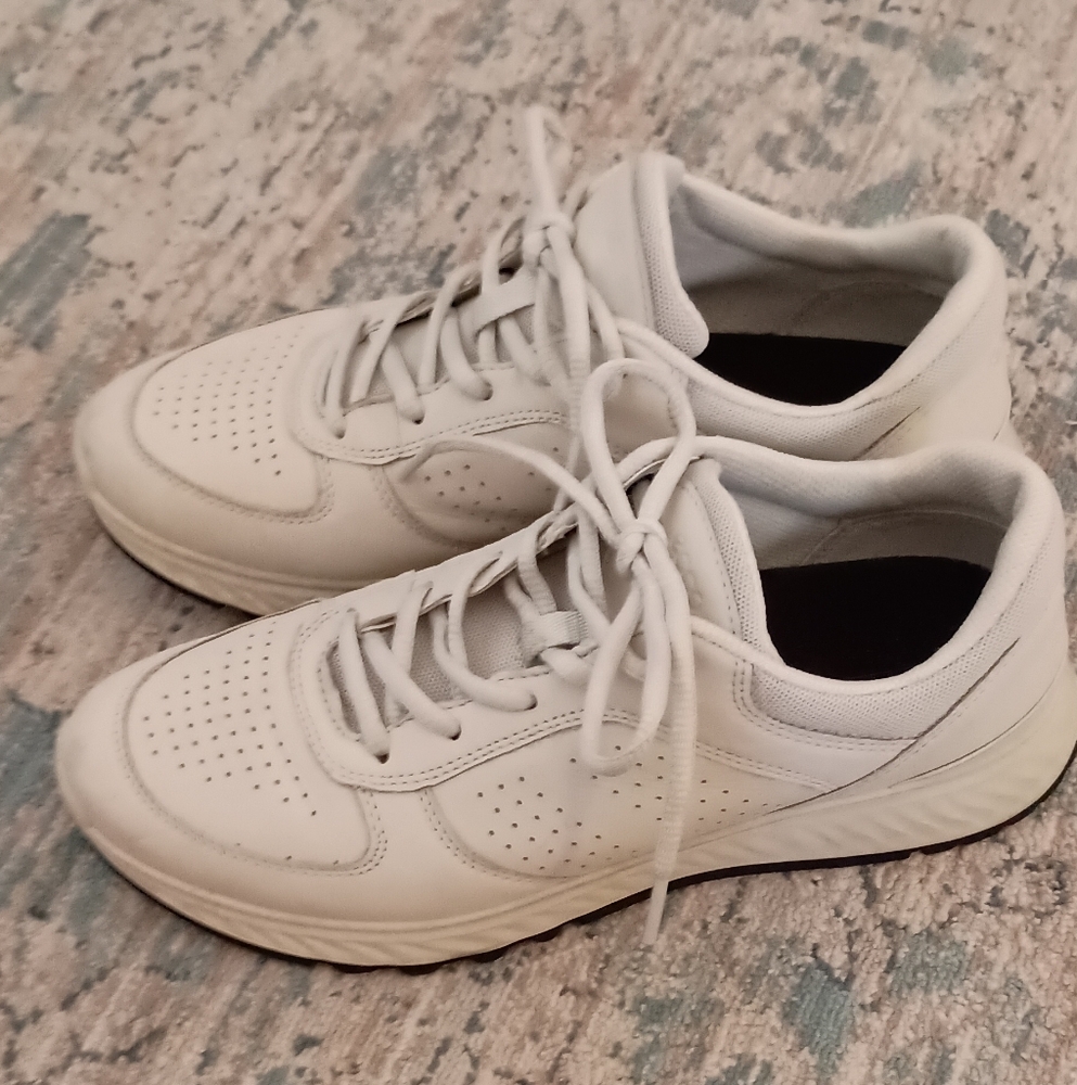 ECCO ExosStride Offwhite leather Athletic Shoes Women's Size 39 - Picture 9 of 12
